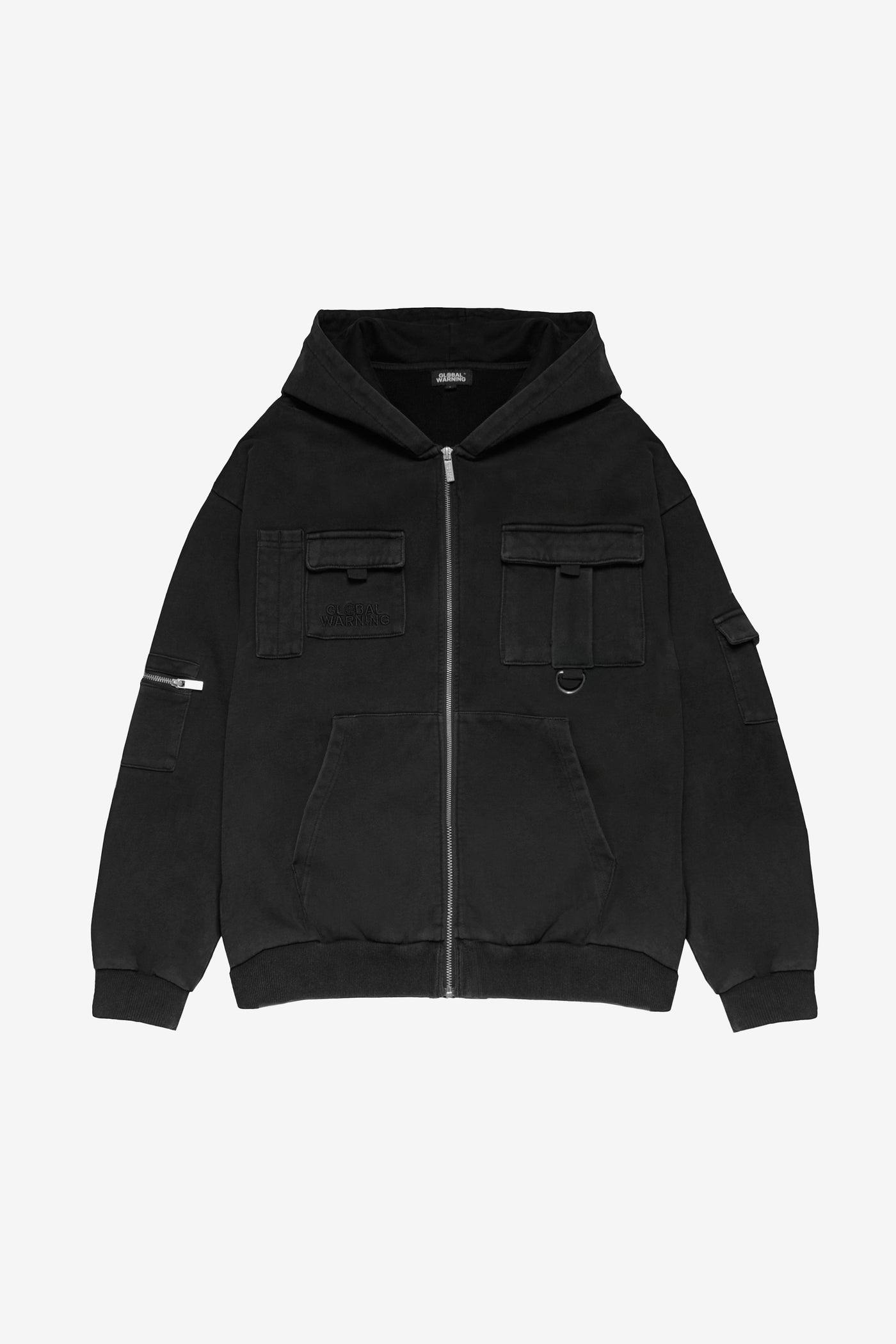 CARGO POCKET ZIP-HOODIE