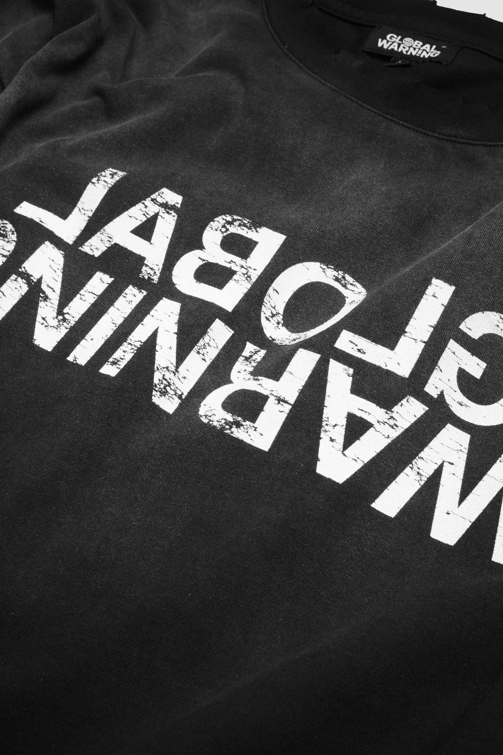 SUN FADED MIRRORED LOGO T-SHIRT