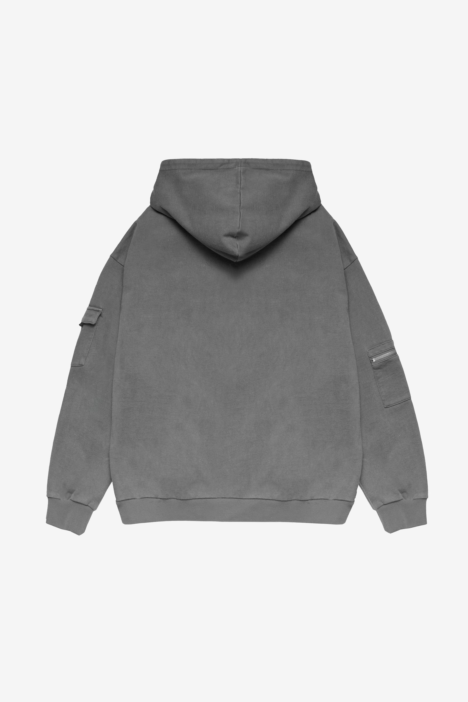 CARGO POCKET ZIP-HOODIE