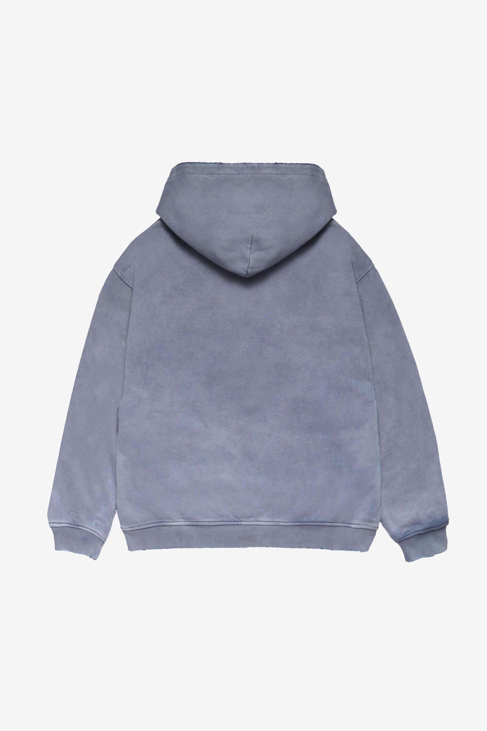 MIRRORED LOGO DISTRESSED HOODIE