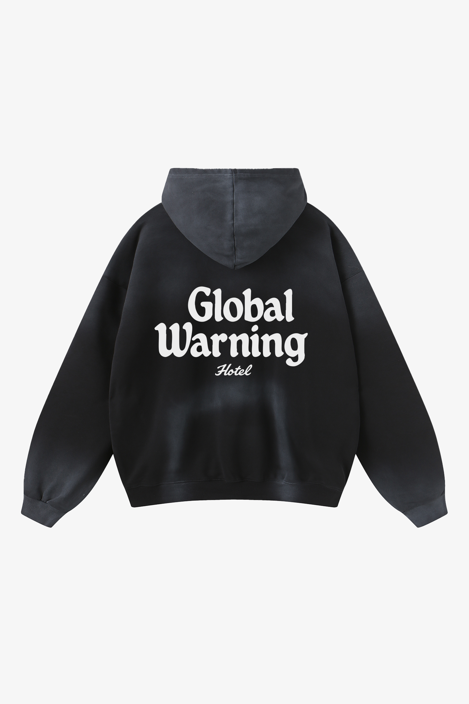 Château Washed Black Hoodie