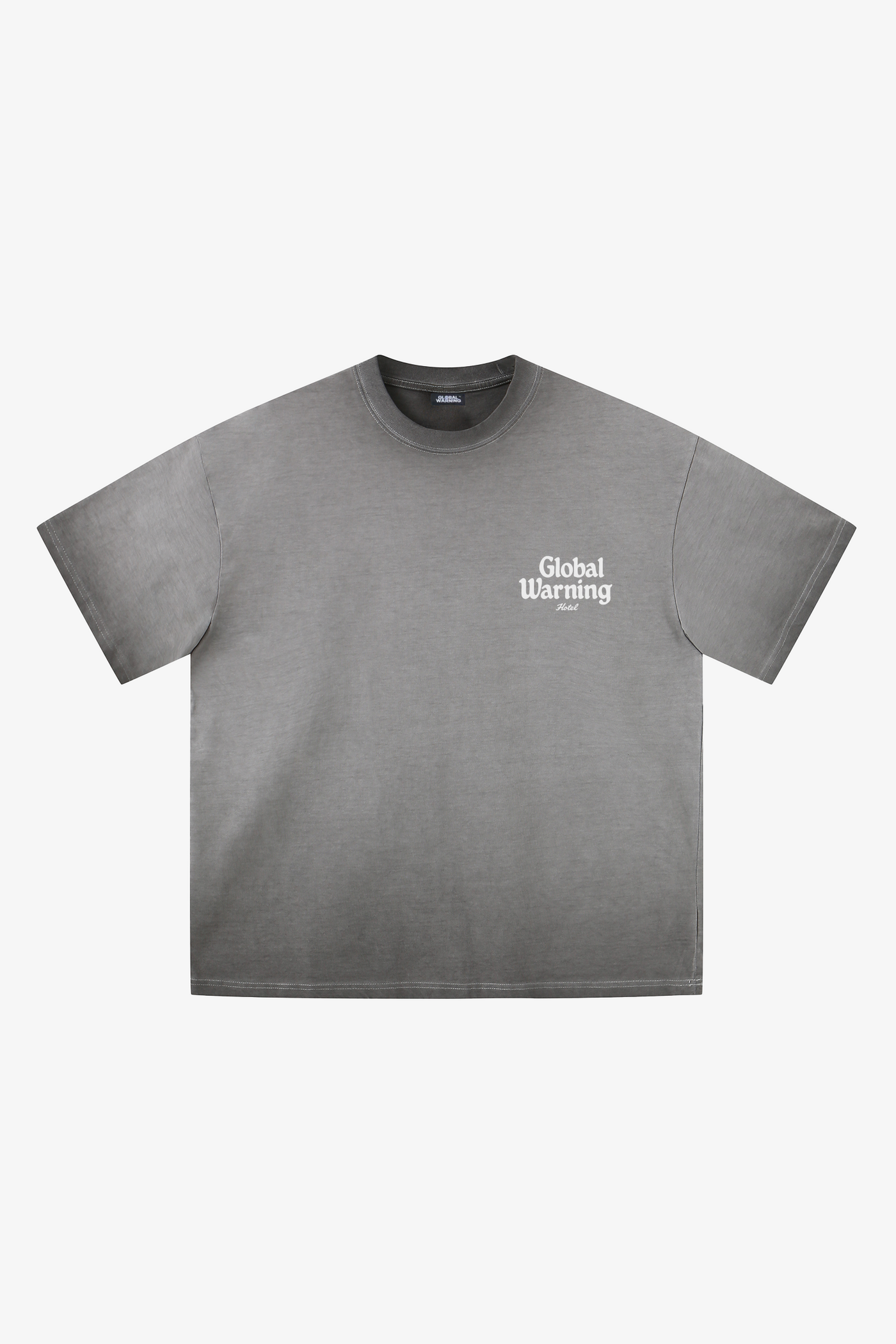 Château Logo T-shirt in washed grey