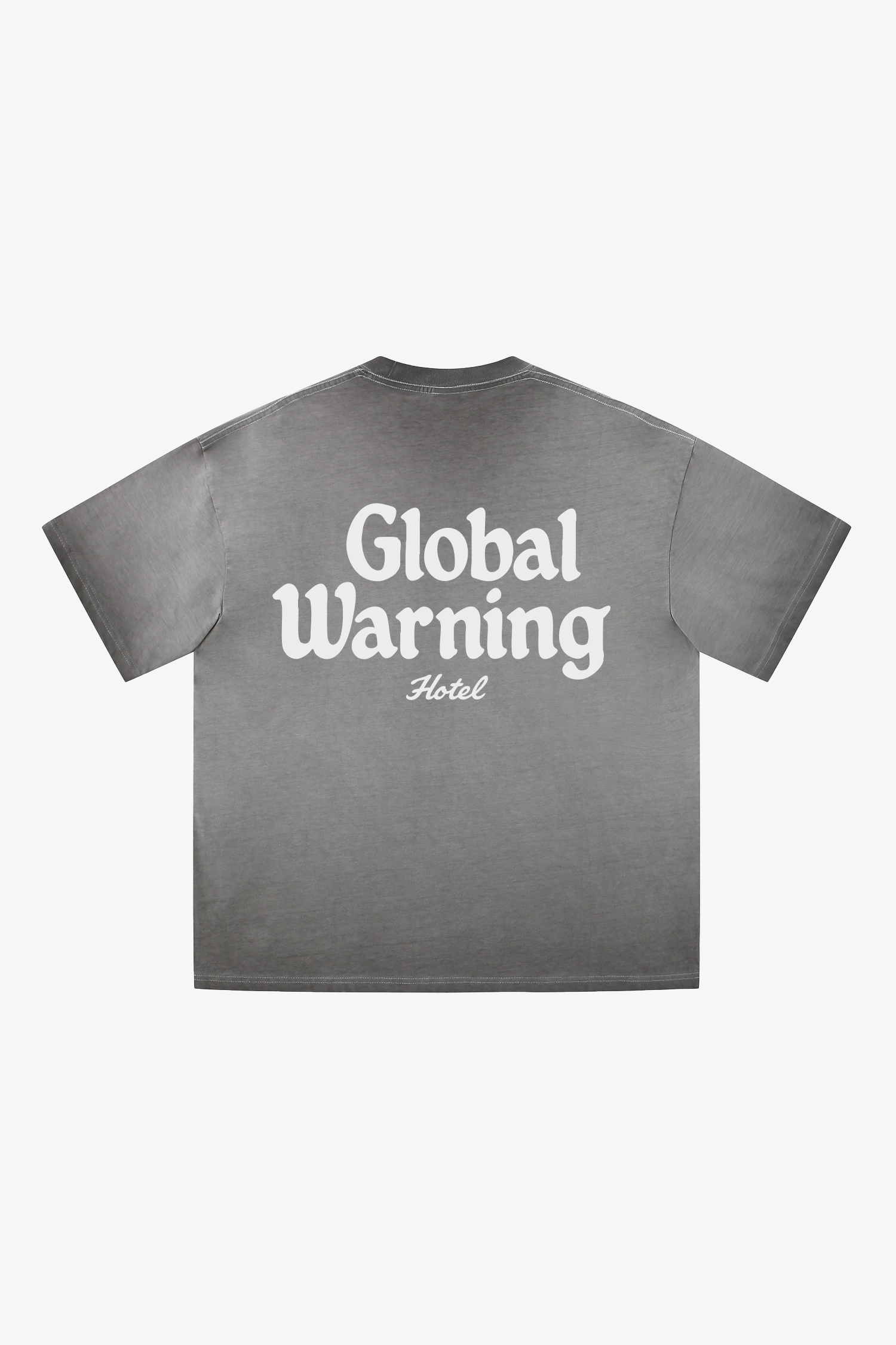 Château Logo T-shirt in washed grey