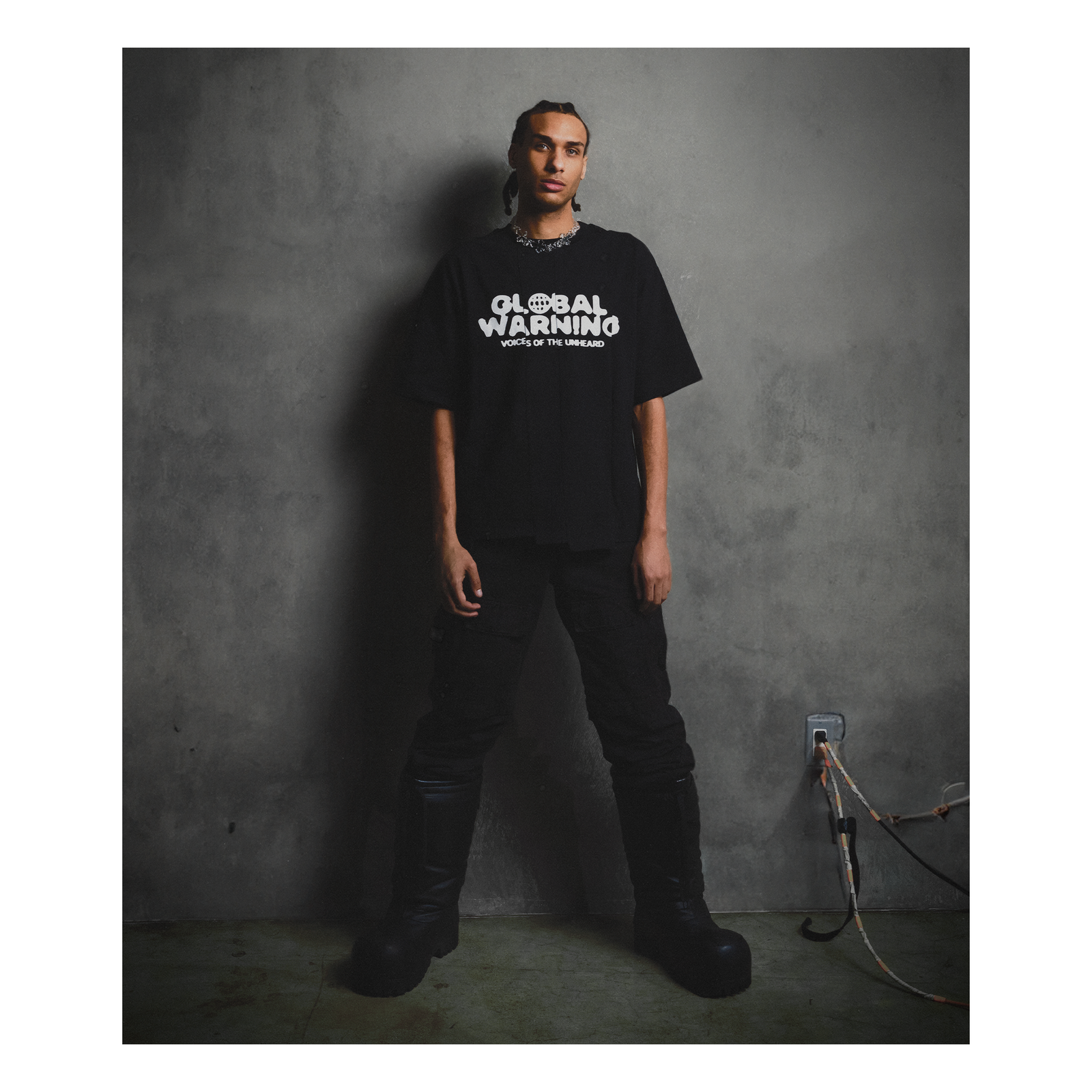 Unheard Voices Vol. II - Black Panel Cut Logo T-Shirt