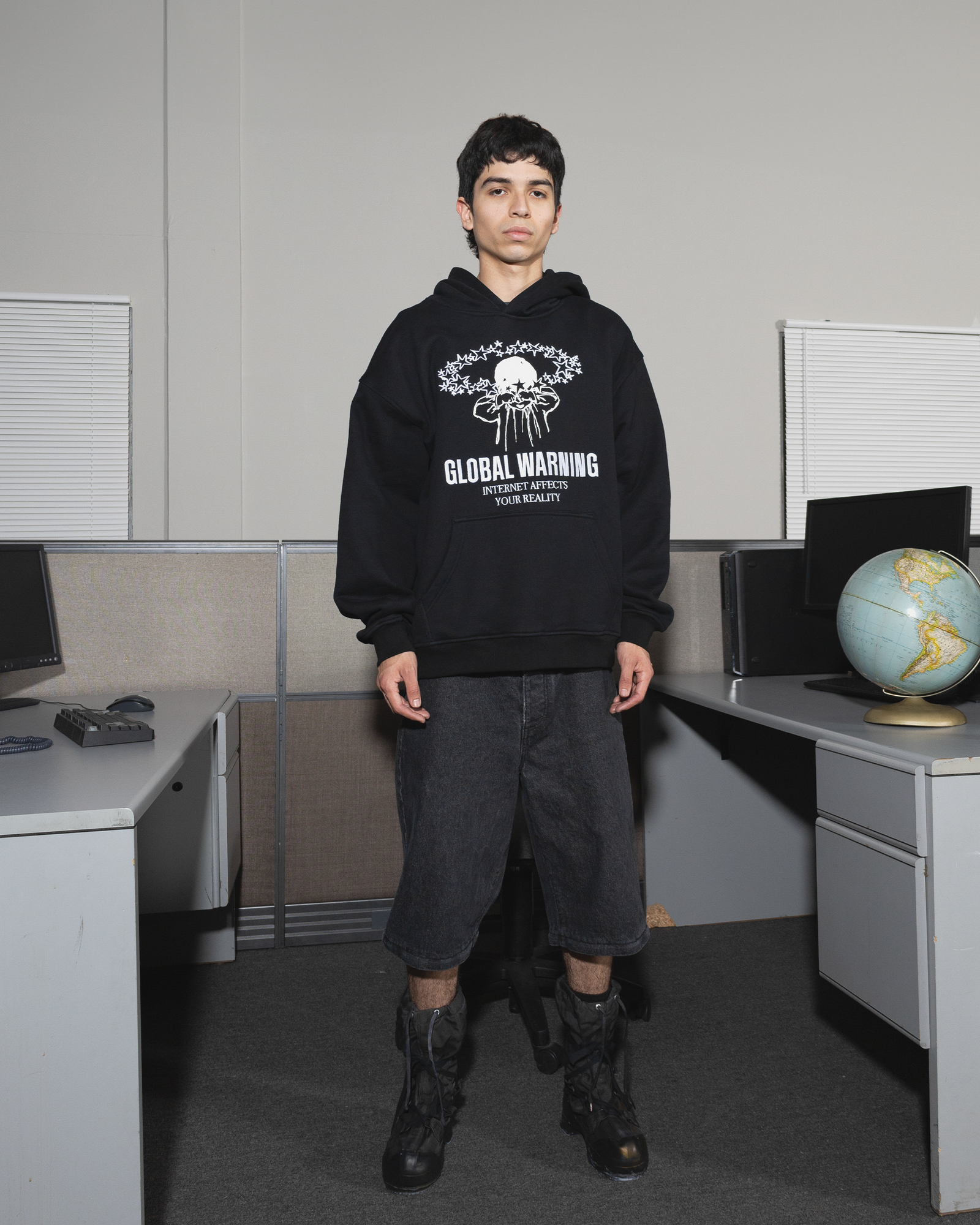 DESOCIALIZED 'AFFECTED REALITY' BLACK HOODIE