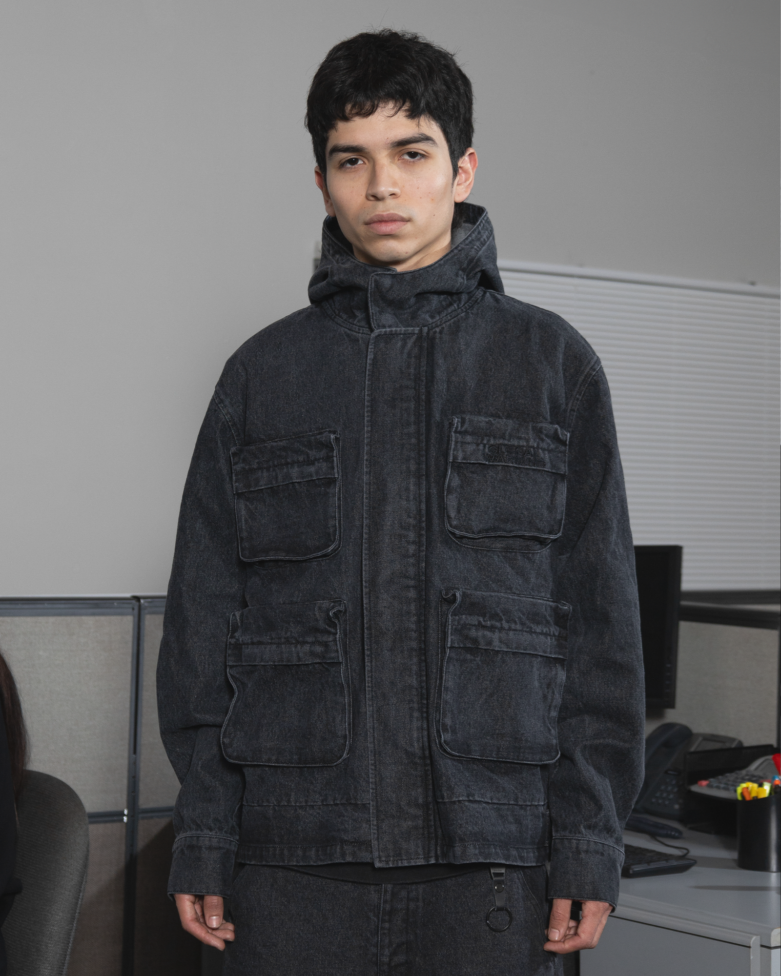 DESOCIALIZED CARGO DENIM JACKET