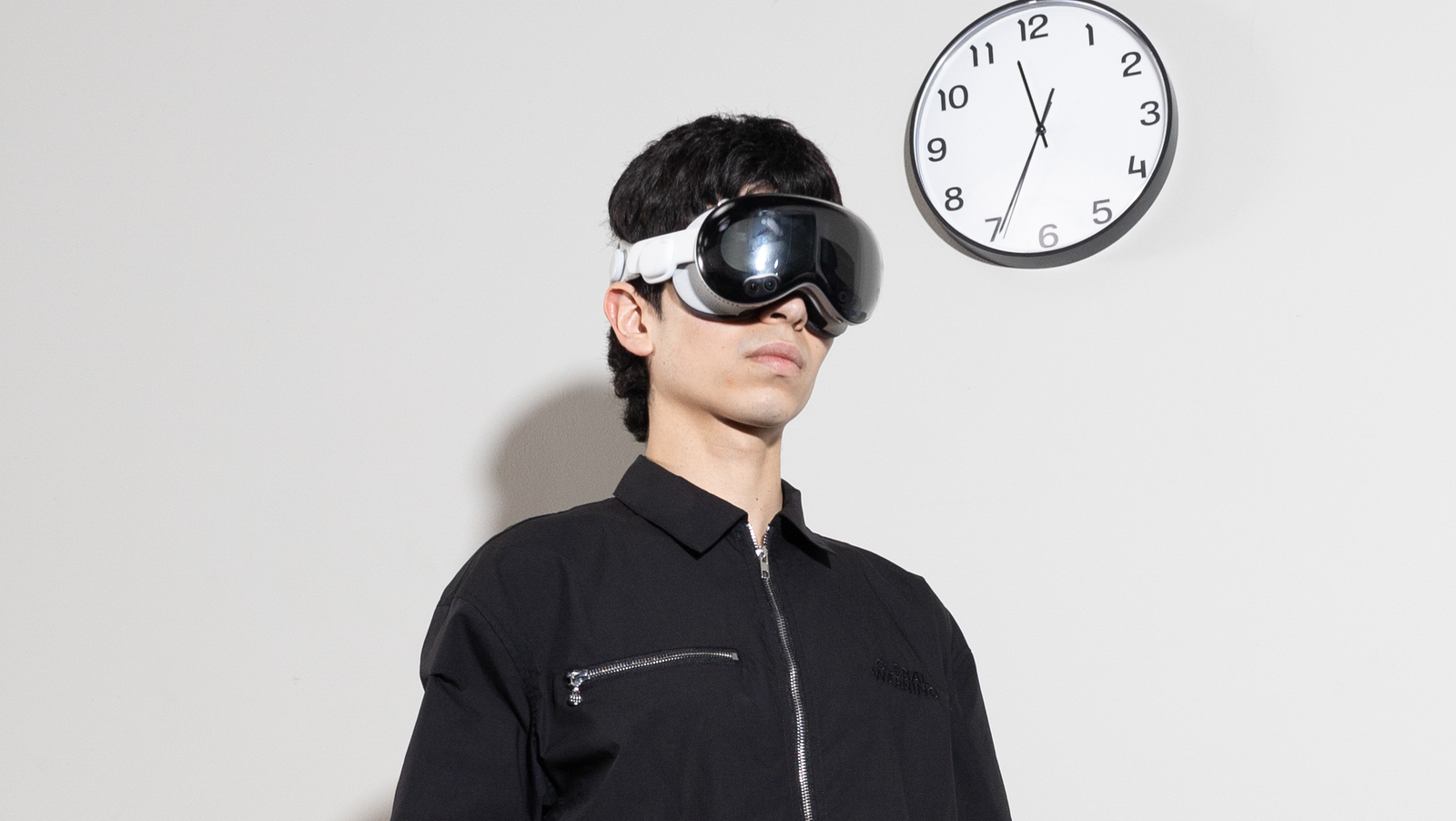 DESOCIALIZED BLACK BOXY ZIP SHIRT